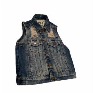 Agile Denim Kids Vest Girls Size 5